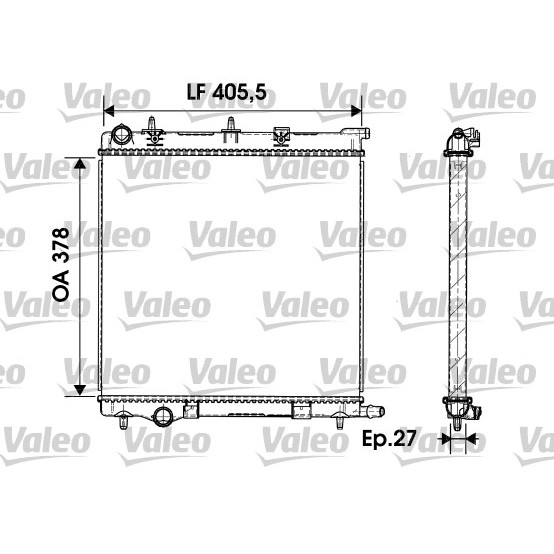 Слика на Воден радиатор (ладник) VALEO 732930