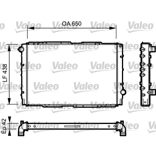 Слика на Воден радиатор (ладник) VALEO 732939