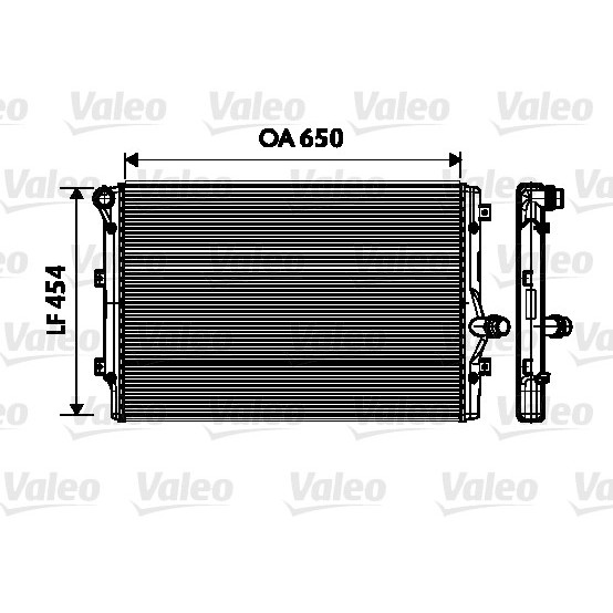 Слика на Воден радиатор (ладник) VALEO 734333 за VW Golf 6 (5K1) 2.0 TDI - 136 коњи дизел