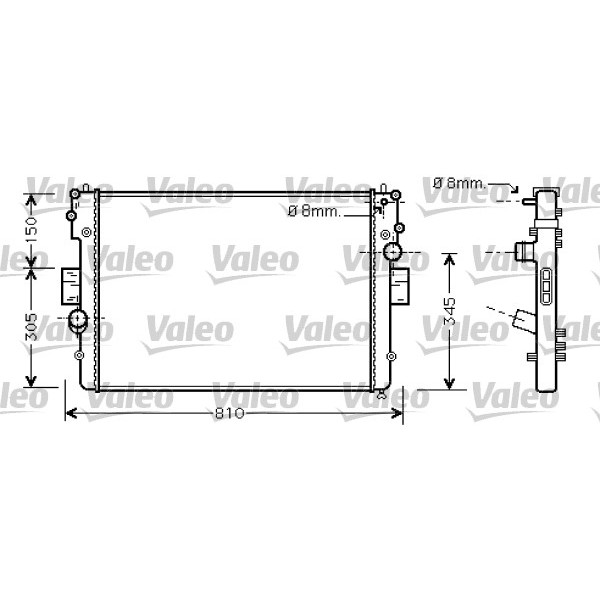 Слика на Воден радиатор (ладник) VALEO 734448