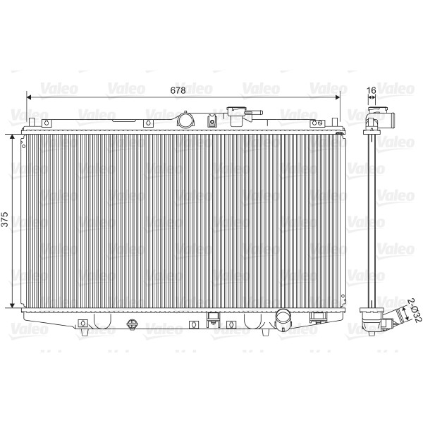 Слика на Воден радиатор (ладник) VALEO 734716