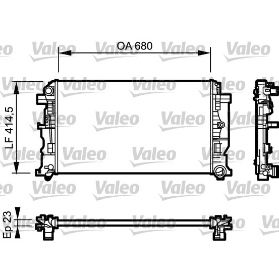 Слика на Воден радиатор (ладник) VALEO 734926