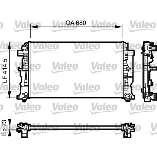 Слика на Воден радиатор (ладник) VALEO 734927