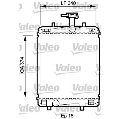 Слика на Воден радиатор (ладник) VALEO 735072