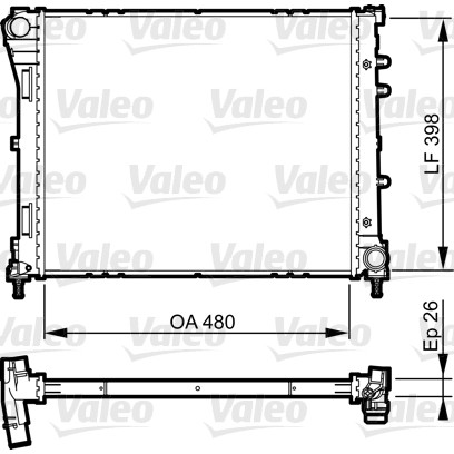 Слика на Воден радиатор (ладник) VALEO 735273