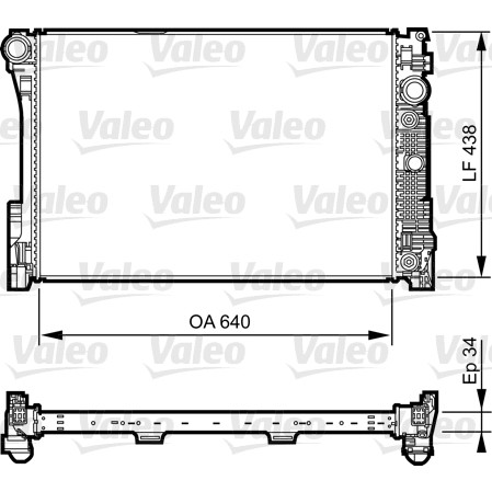 Слика на Воден радиатор (ладник) VALEO 735292 за Mercedes E-class Estate (s212) E 400 (212.261) - 333 коњи бензин