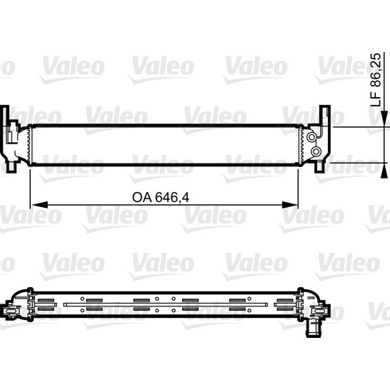 Слика на Воден радиатор (ладник) VALEO 735310 за VW Polo 5 (6R) 1.0 - 75 коњи бензин