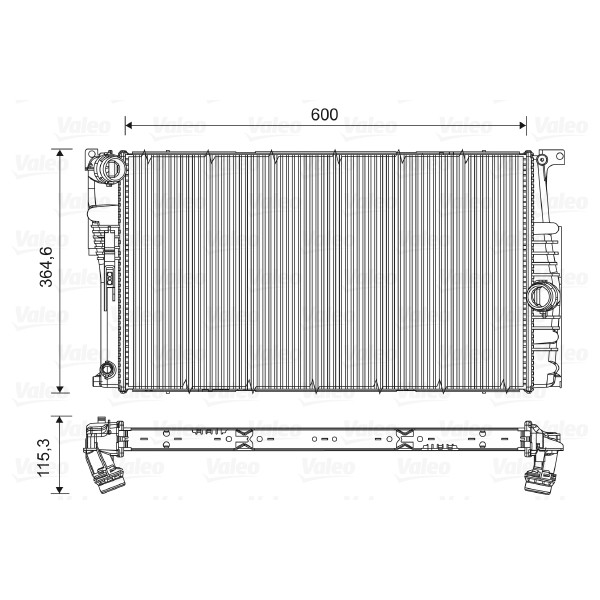 Слика на Воден радиатор (ладник) VALEO 735453 за BMW 1 F21 116 d - 116 коњи дизел