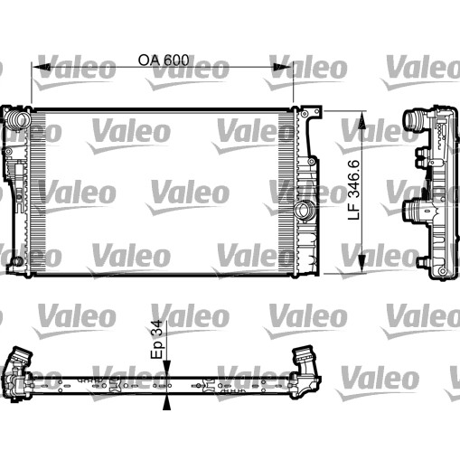 Слика на Воден радиатор (ладник) VALEO 735456 за BMW 3 Sedan F30 F35 F80 330 d - 258 коњи дизел