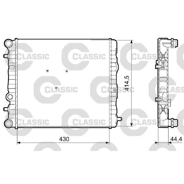 Слика на Воден радиатор (ладник) VALEO CLASSIC 233062