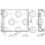 Слика 1 $на Воден радиатор (ладник) VALEO CLASSIC 233062