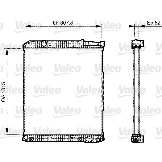 Слика на Воден радиатор (ладник) VALEO NEW ORIGINAL PART 733506