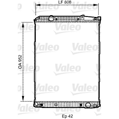 Слика на Воден радиатор (ладник) VALEO NEW ORIGINAL PART 733507 за камион Mercedes Actros 1996 2031 AS - 313 коњи дизел