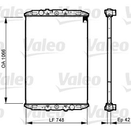 Слика на Воден радиатор (ладник) VALEO New Part 733509 за камион DAF XF 95 FA 95.480 - 483 коњи дизел