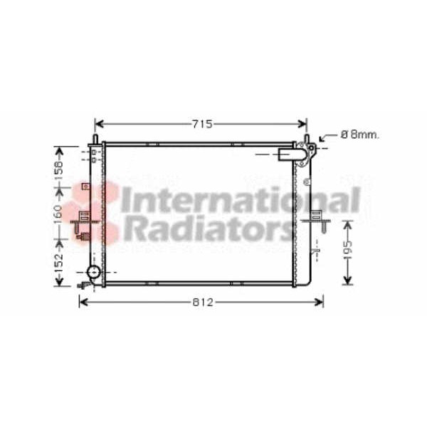 Слика на Воден радиатор (ладник) VAN WEZEL 02002152 за Rover 75 Saloon (RJ) 2.0 V6 - 150 коњи бензин