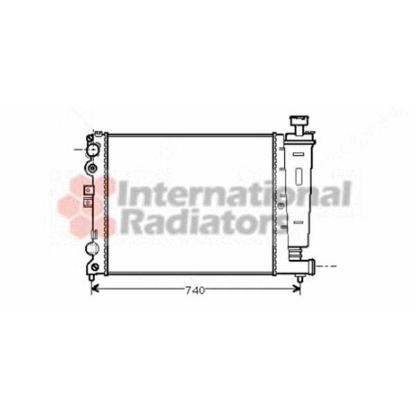 Слика на Воден радиатор (ладник) VAN WEZEL 09002077 за Citroen Jumpy U6U 2.0 i 16V - 138 коњи бензин