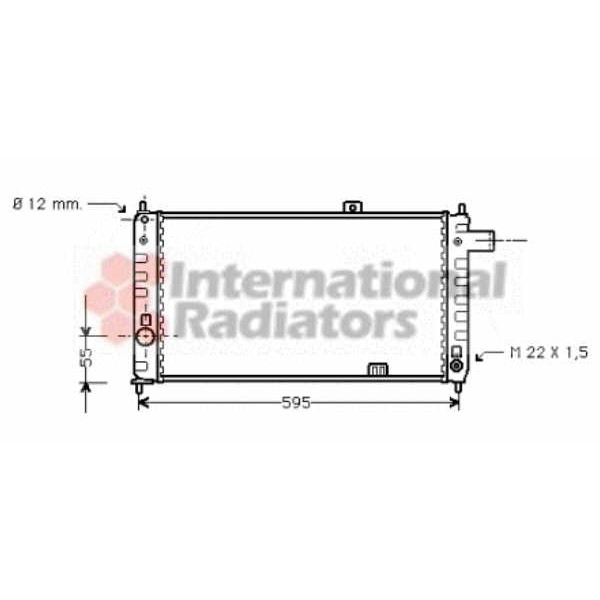 Слика на Воден радиатор (ладник) VAN WEZEL 37002050