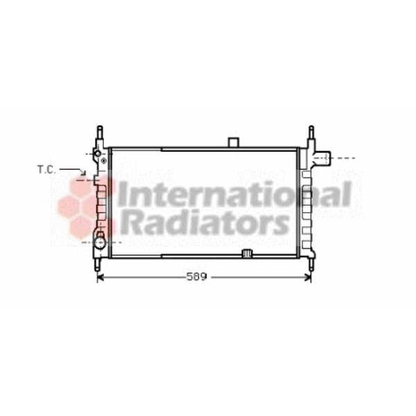 Слика на Воден радиатор (ладник) VAN WEZEL 37002063 за Opel Kadett E Estate 1.4 i - 60 коњи бензин