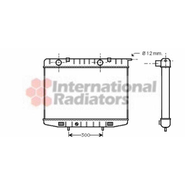 Слика на Воден радиатор (ладник) VAN WEZEL 37002214