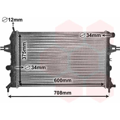 Слика на Воден радиатор (ладник) VAN WEZEL 37002296