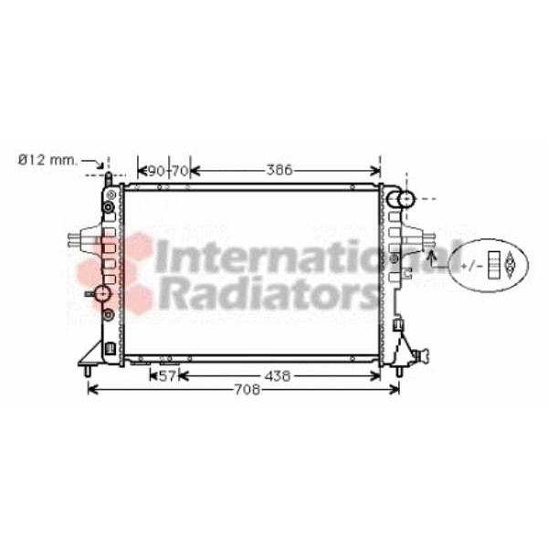 Слика на Воден радиатор (ладник) VAN WEZEL 37002329 за Opel Astra G Hatchback 2.2 DTI - 125 коњи дизел