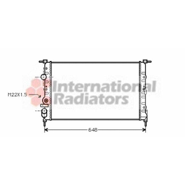 Слика на Воден радиатор (ладник) VAN WEZEL 43002198 за Renault Megane 1 (BA0-1) 2.0 i (BA0G) - 114 коњи бензин