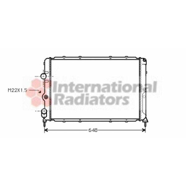 Слика на Воден радиатор (ладник) VAN WEZEL 43002199 за Renault Megane 1 Coach (DA0-1) 2.0 16V (DA0H) - 147 коњи бензин