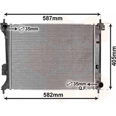 Слика на Воден радиатор (ладник) VAN WEZEL 82002302