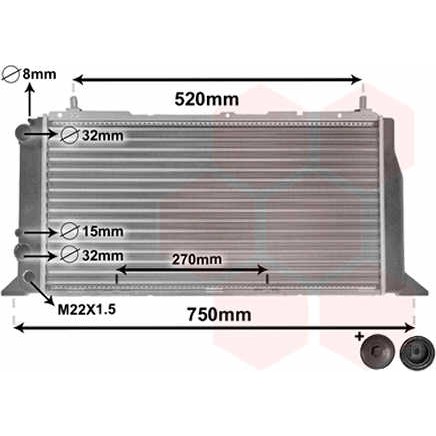 Слика на Воден радиатор (ладник) VAN WEZEL IR PLUS 03002026