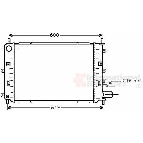 Слика на Воден радиатор (ладник) VAN WEZEL IR PLUS 18002151 за Ford Escort MK 5 Convertible (all) 1.8 16V XR3i - 105 коњи бензин