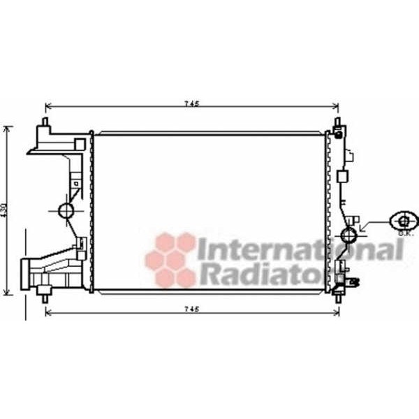 Слика на Воден радиатор (ладник) VAN WEZEL IR PLUS 37002485