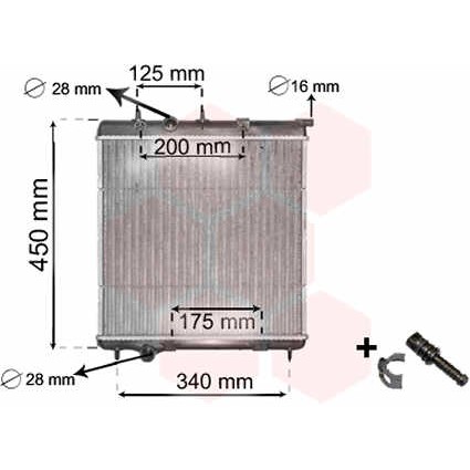 Слика на Воден радиатор (ладник) VAN WEZEL IR PLUS 40002298