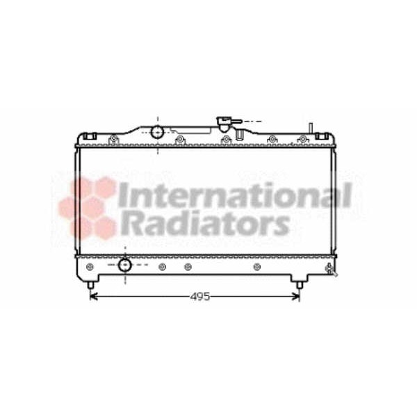 Слика на Воден радиатор (ладник) VAN WEZEL IR PLUS 53002141