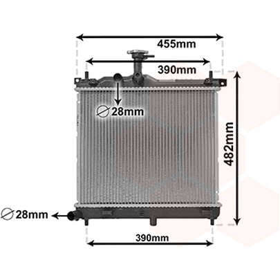 Слика на Воден радиатор (ладник) VAN WEZEL IR PLUS 82002291