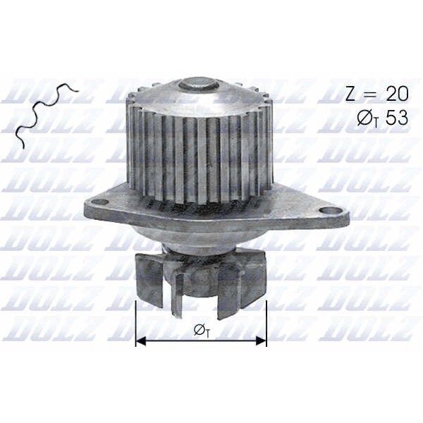 Слика на Водна пумпа DOLZ C110 за Peugeot 106 (1A,1C) 1.4 D - 50 коњи дизел