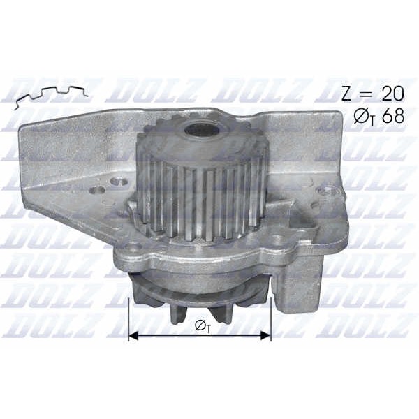 Слика на Водна пумпа DOLZ C118 за Peugeot 605 Saloon 2.0 16V - 132 коњи бензин