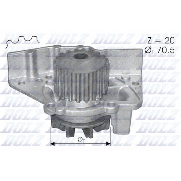 Слика на Водна пумпа DOLZ C119 за Citroen Xantia Estate X1 1.9 Turbo D - 90 коњи дизел