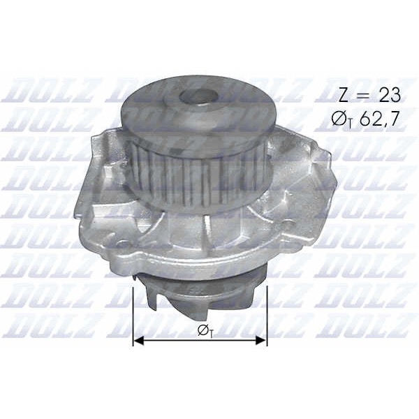 Слика на Водна пумпа DOLZ S319 за Fiat Grande Punto VAN 199 1.4 - 78 коњи бензин