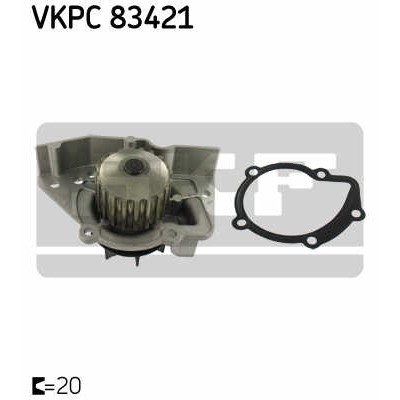 Слика на Водна пумпа SKF VKPC 83421 за Citroen Xsara Break N2 1.9 TD - 90 коњи дизел