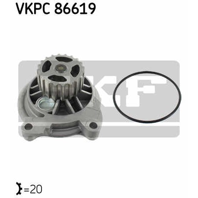 Слика на Водна пумпа SKF VKPC 86619 за VW Transporter T4 Platform 2.4 D Syncro - 78 коњи дизел