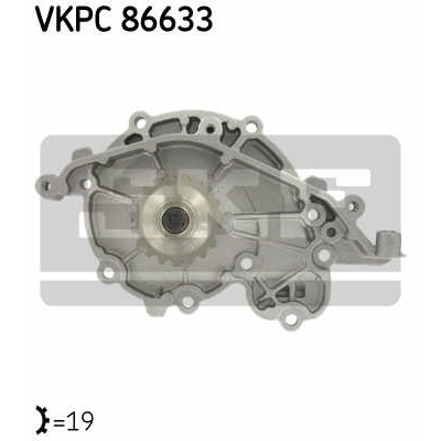 Слика на Водна пумпа SKF VKPC 86633 за  Renault Espace 3 (JE0) 2.2 12V TD (JE0E, JE0H, JE0P) - 113 коњи дизел