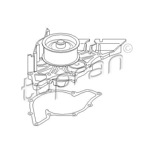Слика на Водна пумпа TOPRAN 107 817
