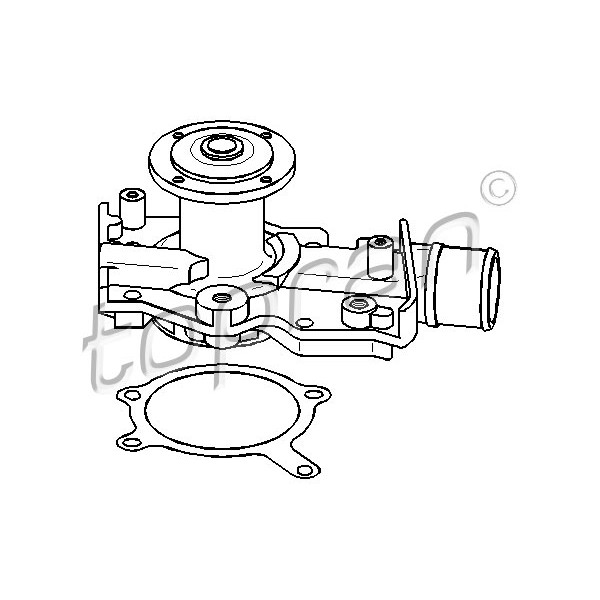 Слика на Водна пумпа TOPRAN 300 248 за Ford Escort 7 (gal,aal,abl) 1.8 16V - 115 коњи бензин