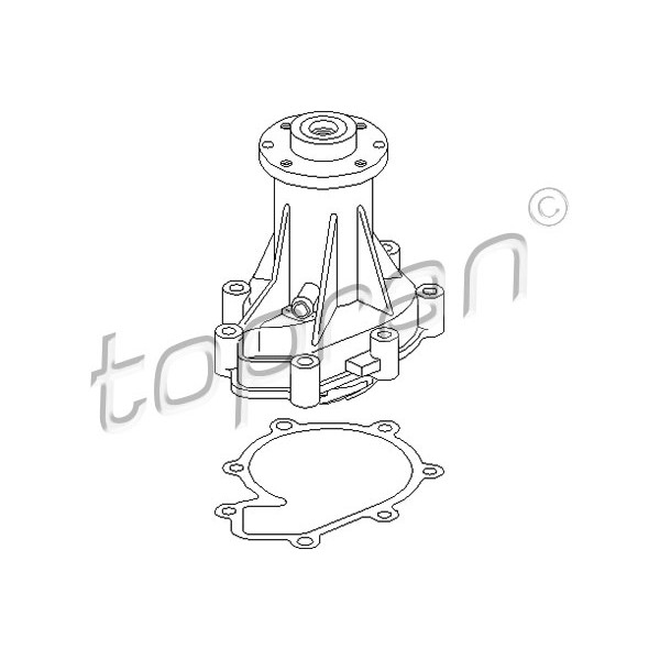 Слика на Водна пумпа TOPRAN 400 401 за Mercedes-Benz S-class (w126) 300 SDL - 146 коњи дизел