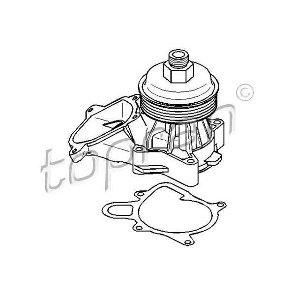 Слика на Водна пумпа TOPRAN 501 686 за BMW 3 Touring E46 330 xd - 204 коњи дизел