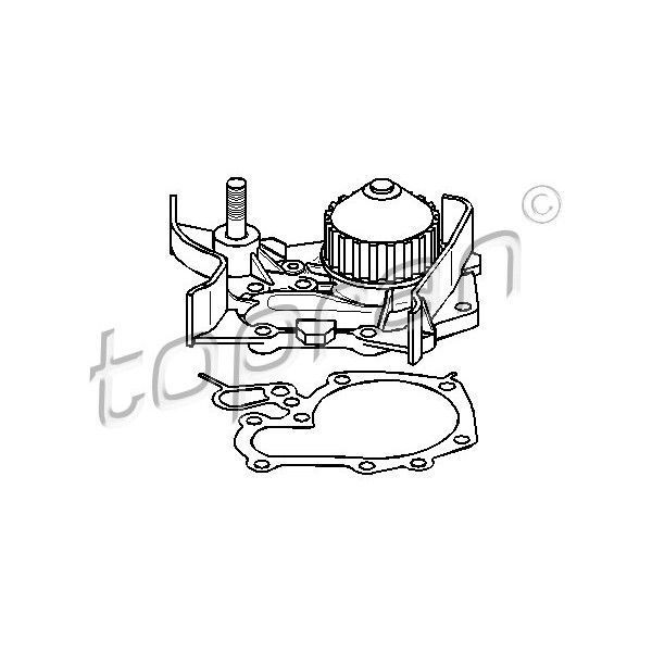 Слика на Водна пумпа TOPRAN 700 225 за Renault Kangoo Rapid (FC0-1) 1.4 (FC0C, FC0B, FC0H, FC0M) - 75 коњи бензин