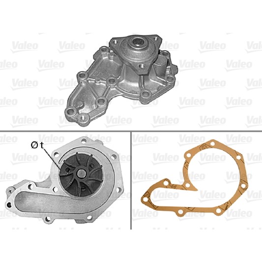 Слика на Водна пумпа VALEO 506019 за Renault Laguna Nevada (K56) 2.0 (K56C/H) - 113 коњи бензин