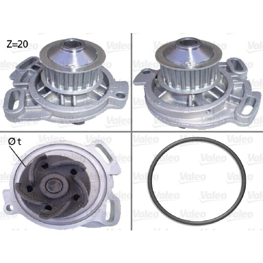 Слика на Водна пумпа VALEO 506105 за Volvo 240 Break (P245) 2.4 Diesel - 79 коњи дизел