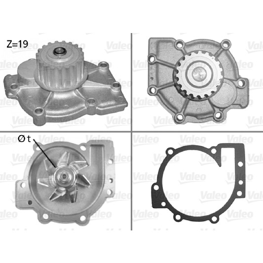 Слика на Водна пумпа VALEO 506325 за Volvo 850 (LS) 2.5 - 170 коњи бензин