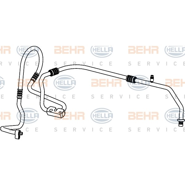 Слика на вод висок притисок/вакум, клима уред BEHR HELLA SERVICE PREMIUM LINE 9GS 351 337-071 за Ford Mondeo 2 Saloon (BFP) 2.5 24V - 170 коњи бензин